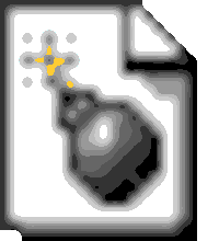 Icon used to describe core files in Apache Web server[1]