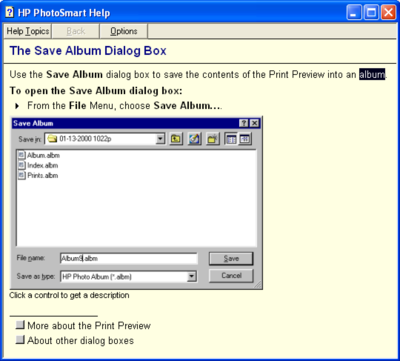 HP Photo Album Solve the File Problem